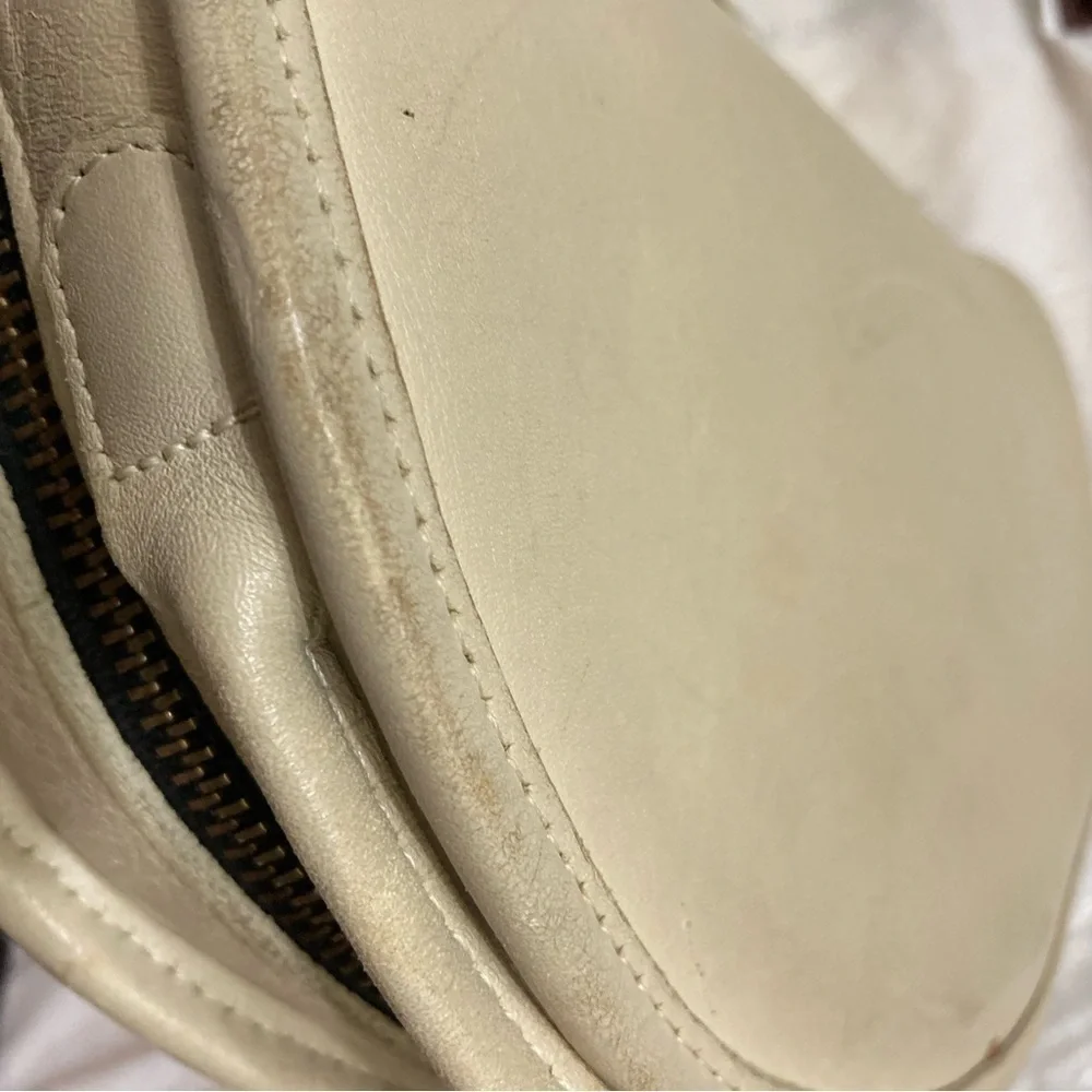 Coach vintage cream “bone” leather kimball bag